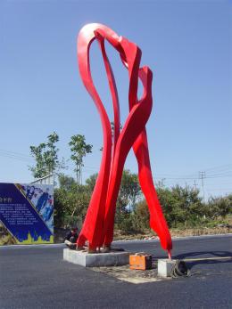 hj1730 不銹鋼雕塑—舞_青島國際服裝城不銹鋼雕塑、石雕、玻璃鋼雕塑_濱州宏景雕塑有限公司